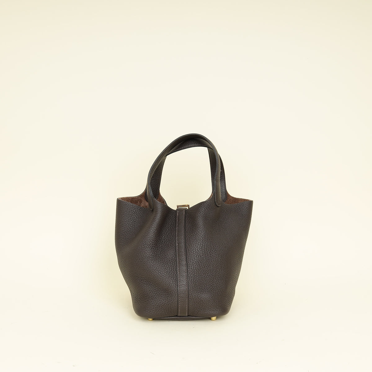 Hermes Chocolate Picotin Lock 18 Bag