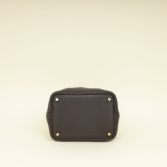 Hermes Chocolate Picotin Lock 18 Bag