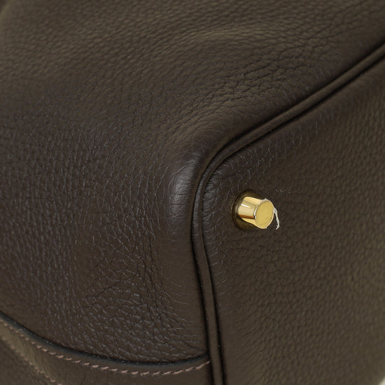 Hermes Chocolate Picotin Lock 18 Bag