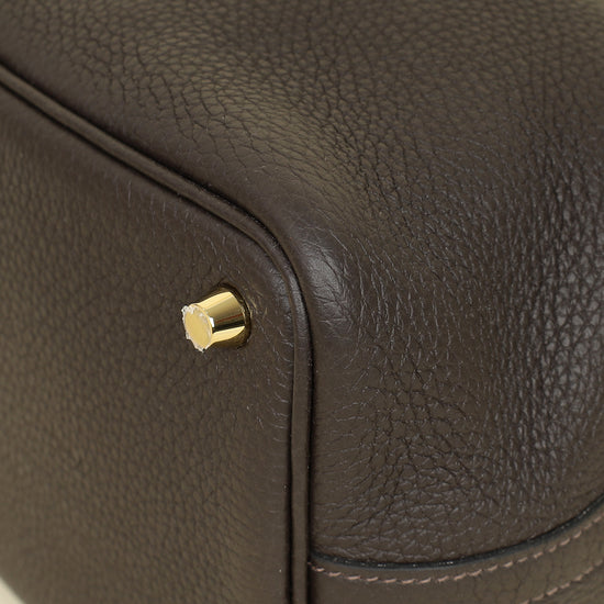 Hermes Chocolate Picotin Lock 18 Bag