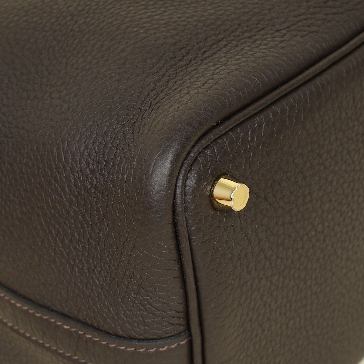 Hermes Chocolate Picotin Lock 18 Bag