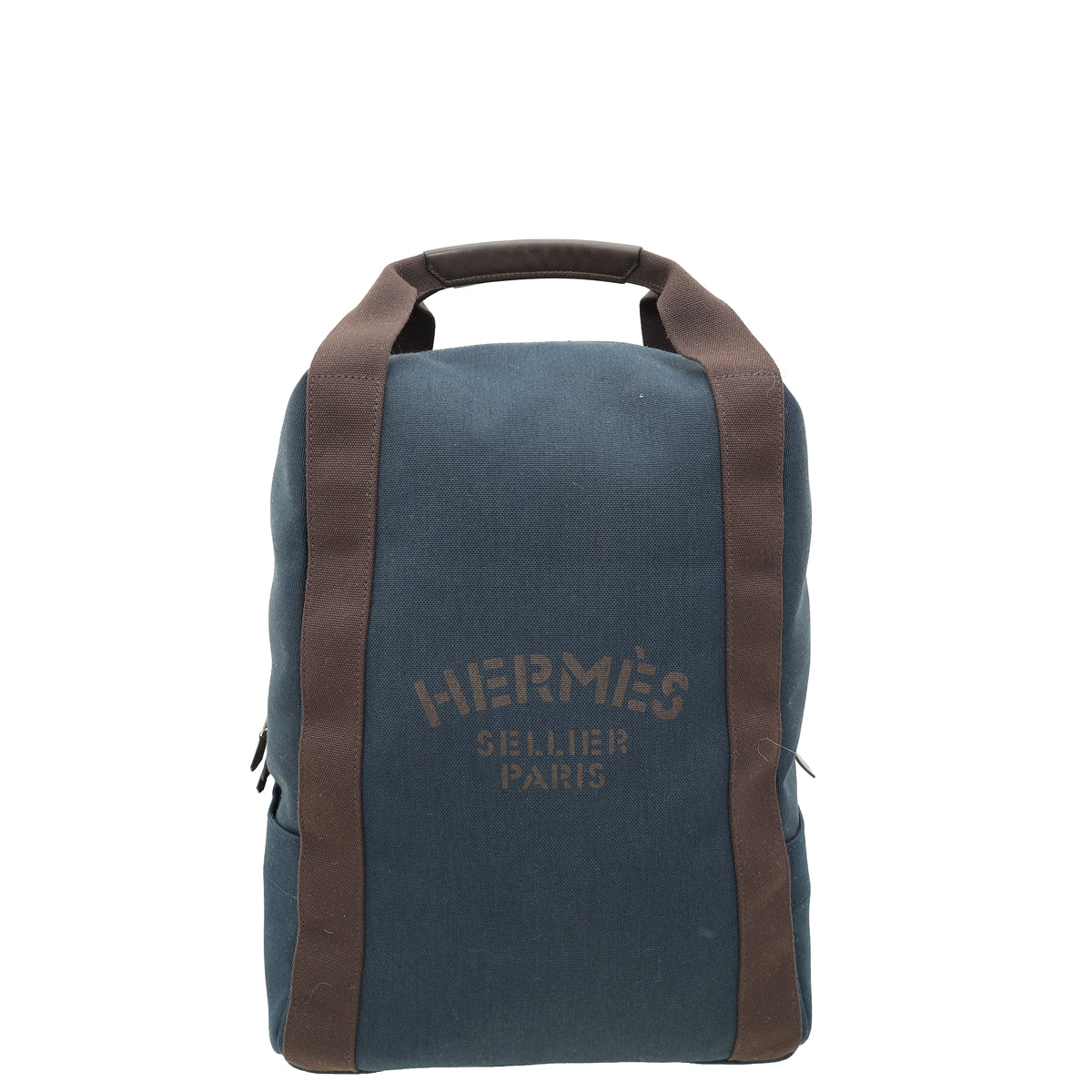Hermes Bicolor Toile Groom School Backpack Bag-Hermes-THE CLOSET