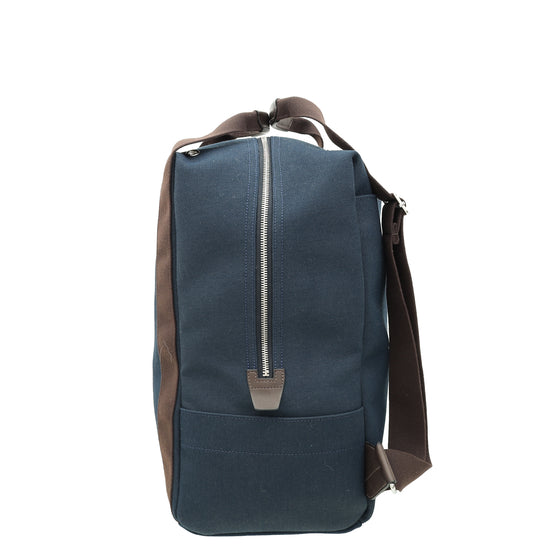 Hermes Bicolor Toile Groom School Backpack Bag