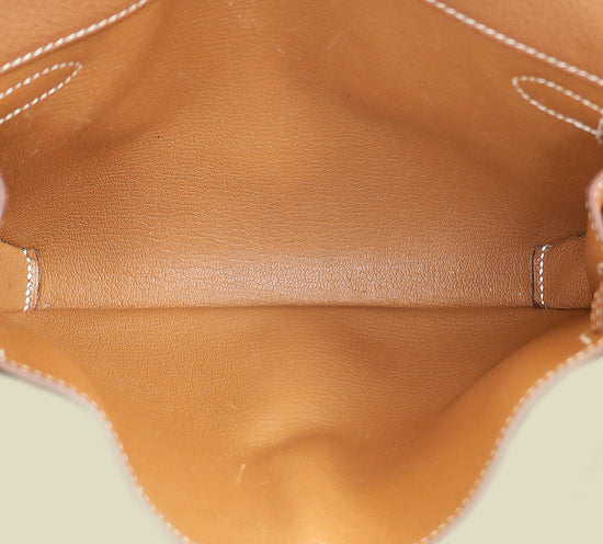 Hermes Naturel Kelly Depeches 25 Pouch