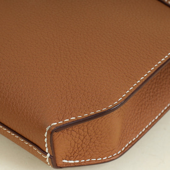 Hermes Naturel Kelly Depeches 25 Pouch