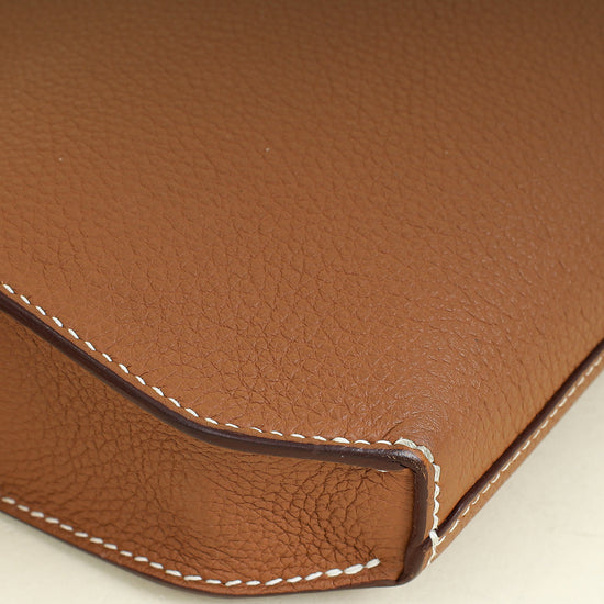 Hermes Naturel Kelly Depeches 25 Pouch