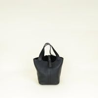 Hermes Monochrome Picotin Lock 18 Bag W/ Twilly