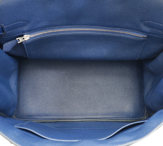 Hermes Bleu Saphir Birkin Touch 30 Bag