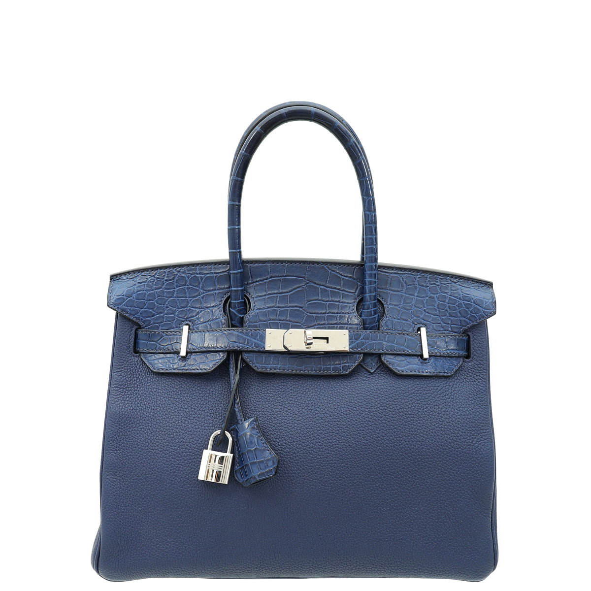 Hermes Bleu Saphir Birkin Touch 30 Bag