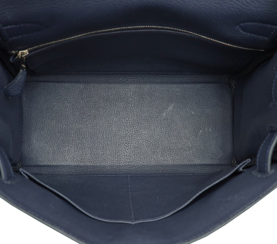 Hermes Bleu Nuit Retourne Kelly 28 Bag