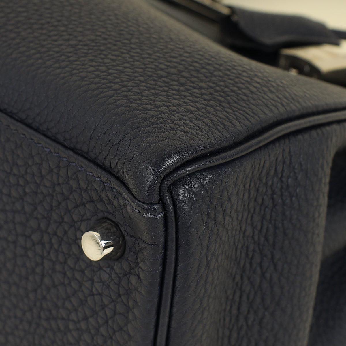 Hermes Bleu Nuit Retourne Kelly 28 Bag