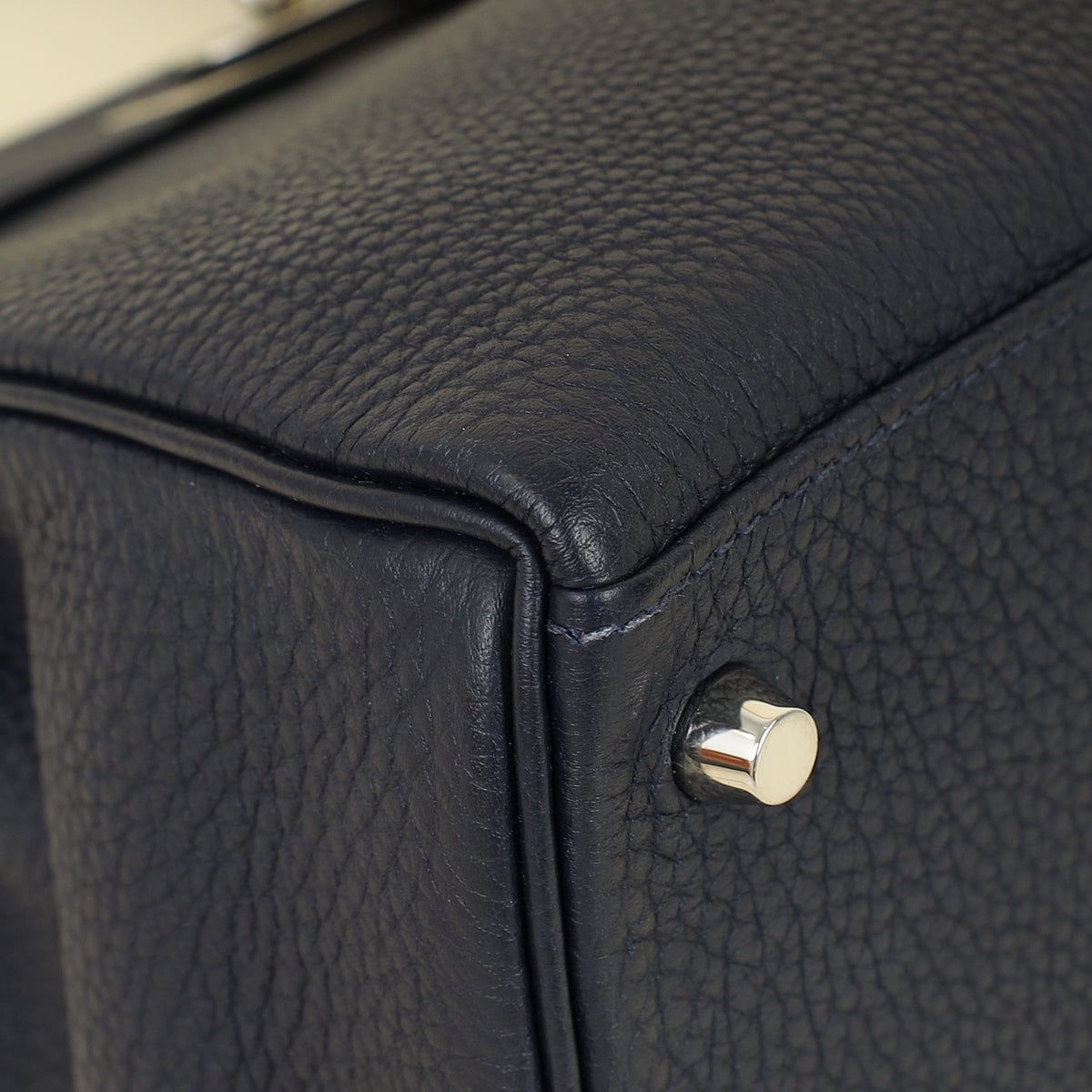 Hermes Bleu Nuit Retourne Kelly 28 Bag