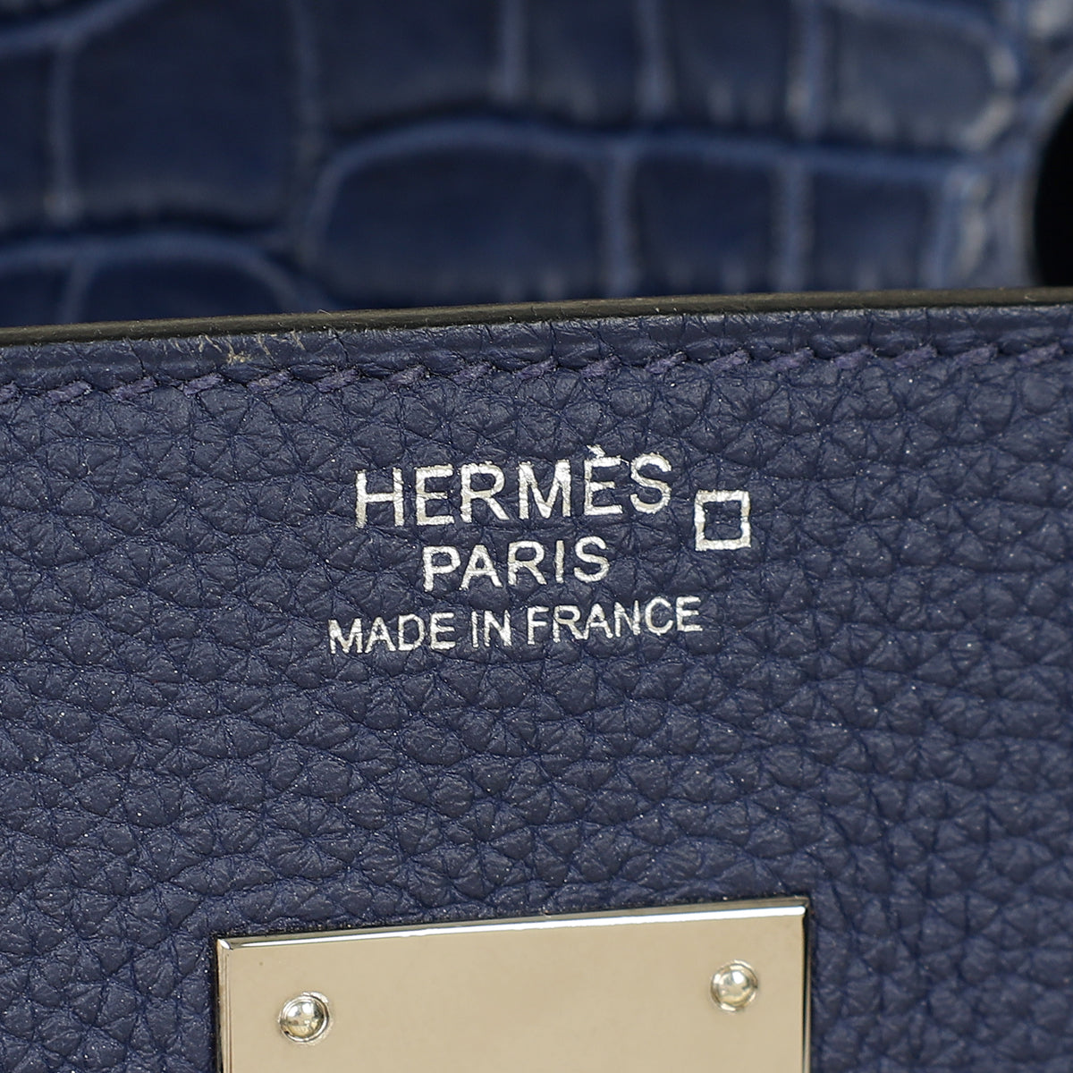 Hermes Bleu Saphir Birkin Touch 30 Bag