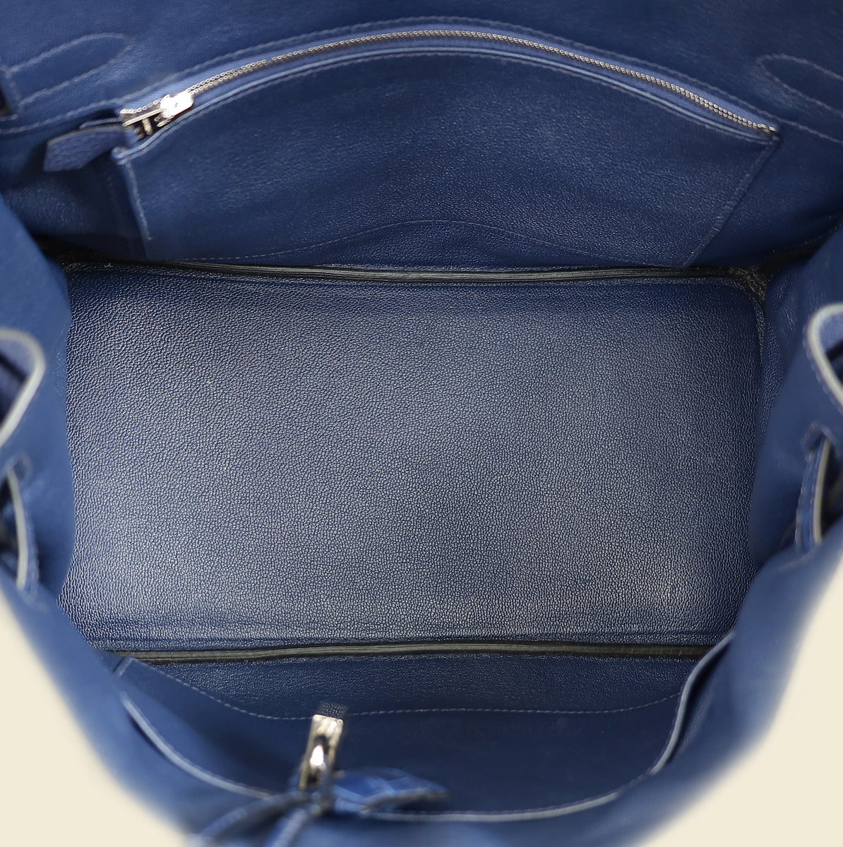 Hermes Bleu Saphir Birkin Touch 30 Bag