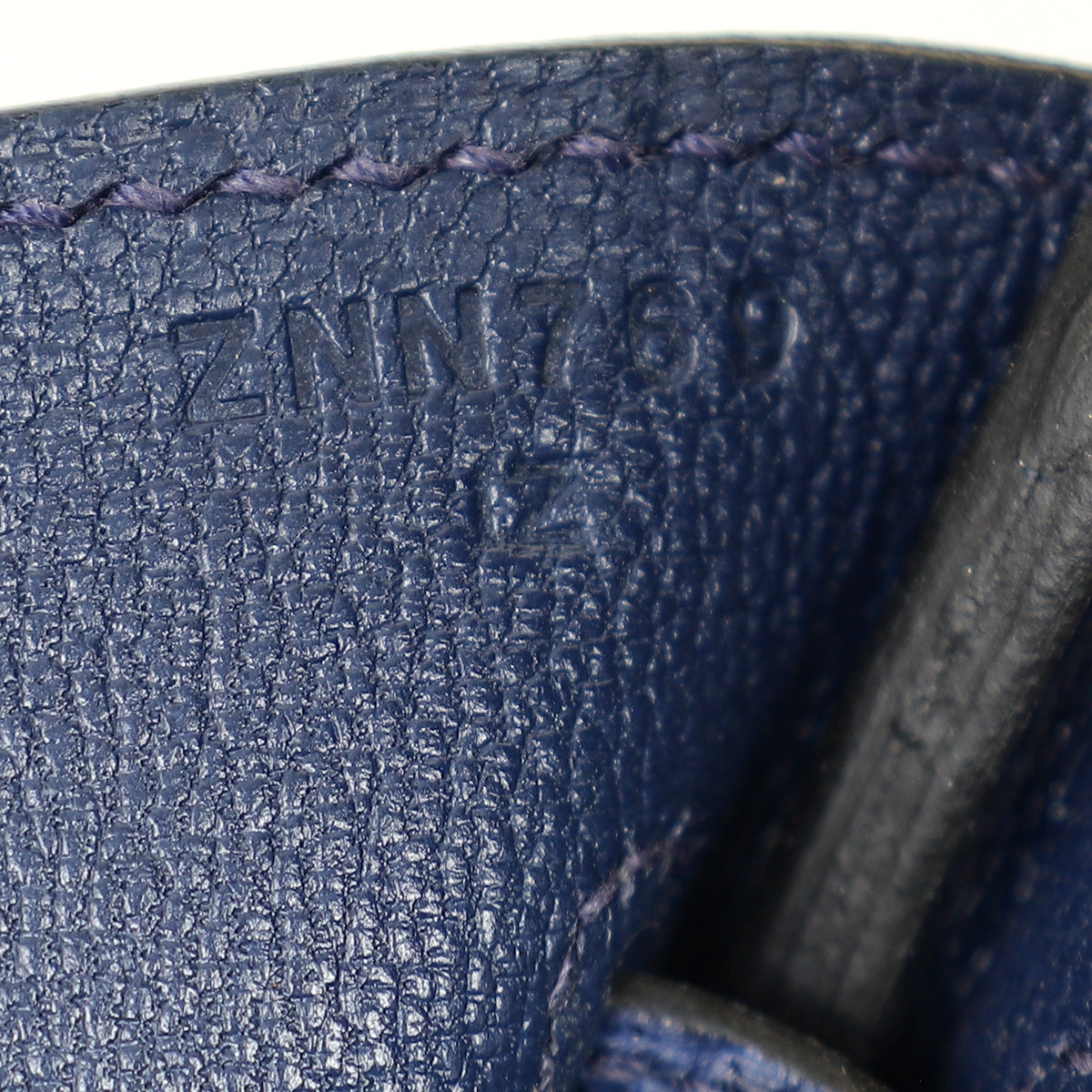 Hermes Bleu Saphir Birkin Touch 30 Bag