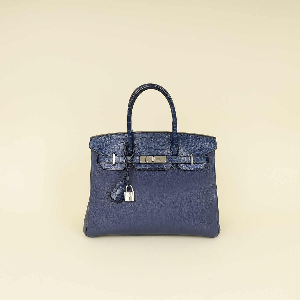 Hermes Bleu Saphir Birkin Touch 30 Bag