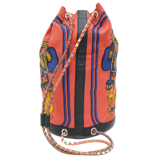 Hermes Multicolor Brides De Gala Par Sac Soi Cool 22 Backpack Bag