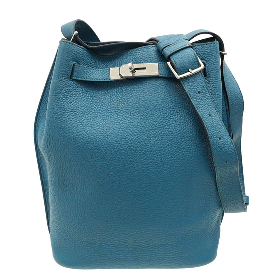 Hermes Blue de Galice SO Kelly 26 Bag