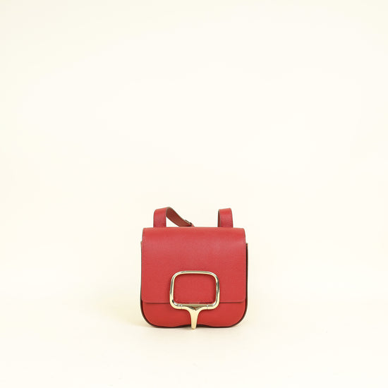 Hermes Rouge Garance Della Cavalleria Mini II Bag