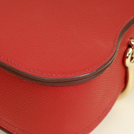 Hermes Rouge Garance Della Cavalleria Mini II Bag