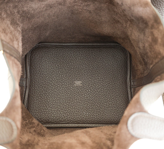 Hermes Chocolate Picotin Lock 22 Bag