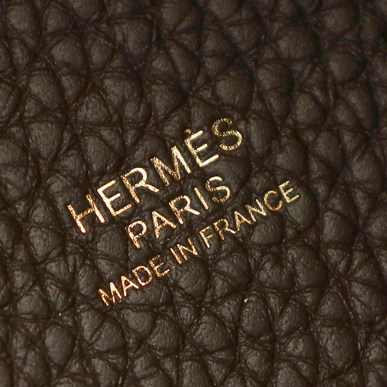 Hermes Chocolate Picotin Lock 22 Bag