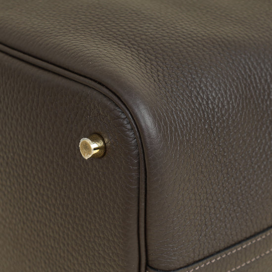 Hermes Chocolate Picotin Lock 22 Bag