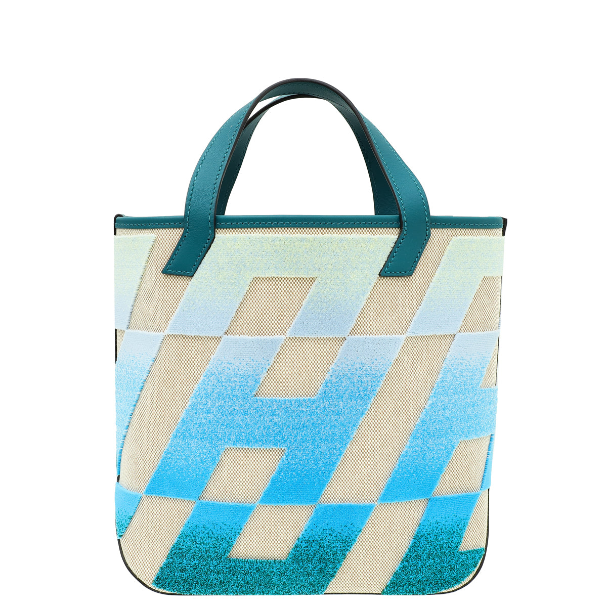 Hermes Multicolor Cabas H En Biais 27 Toile Tufte Bag-Hermes-THE CLOSET