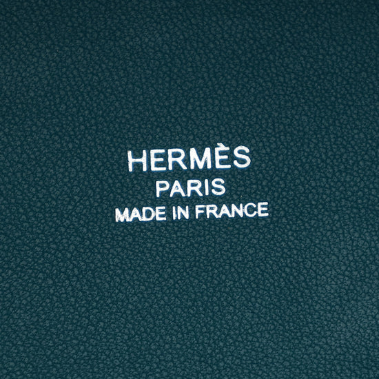 Hermes Multicolor Cabas H En Biais 27 Toile Tufte Bag