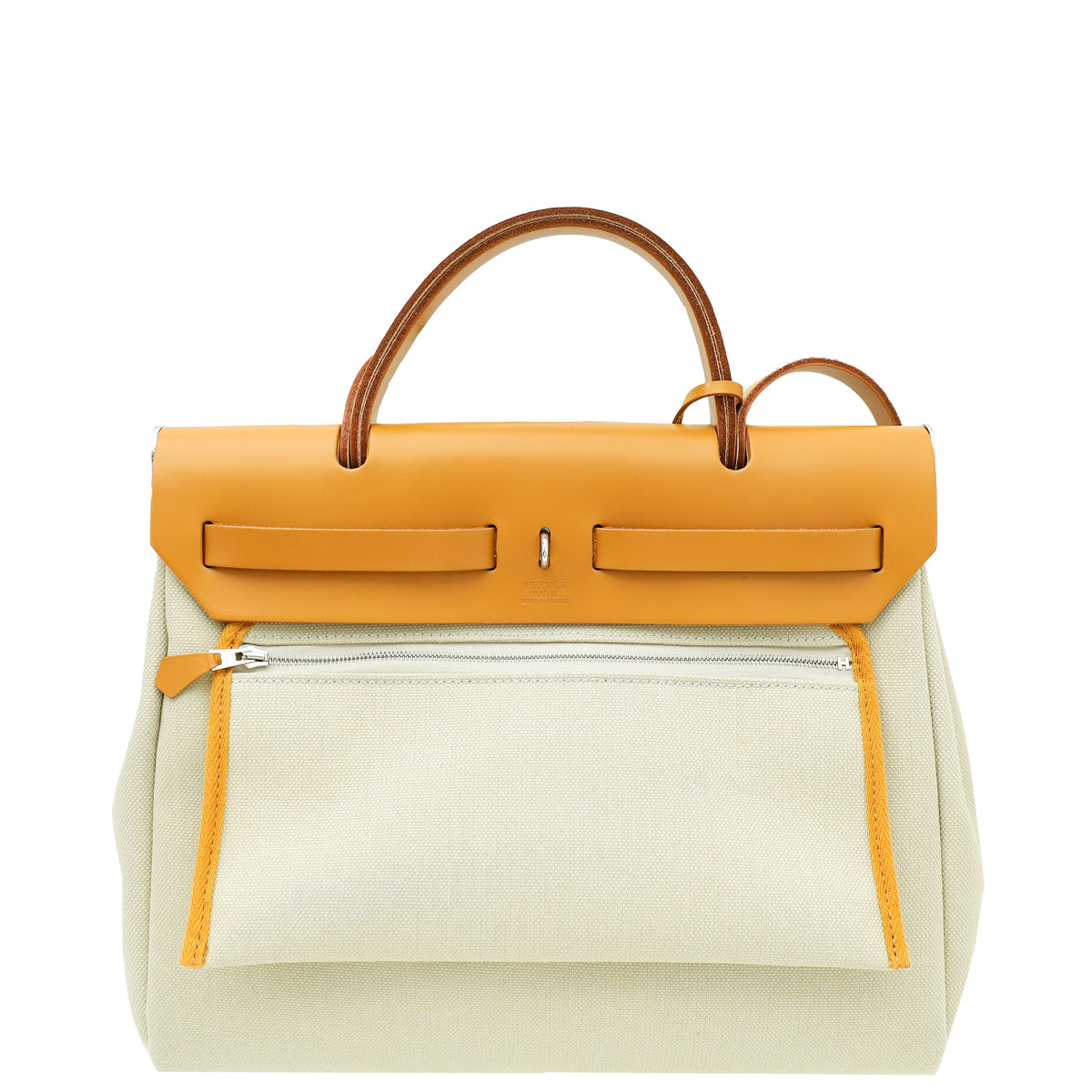 Hermes Bicolor Toile Militaire Herbag Zip 31 Retourne Bag-Hermes-THE CLOSET