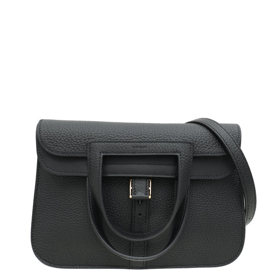 Hermes Noir Halzan 25 Bag