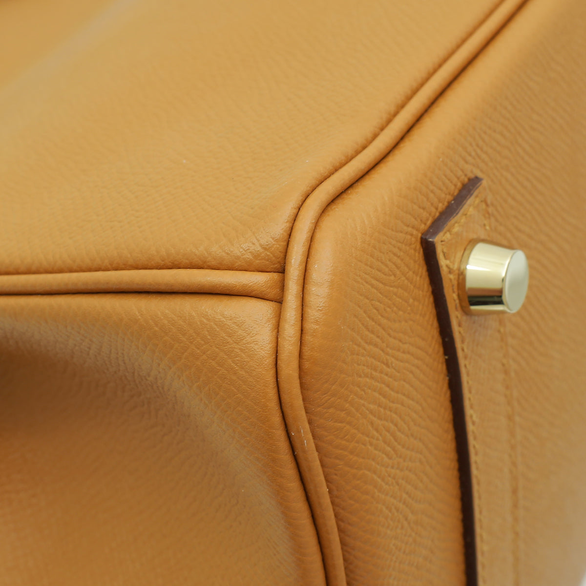 Hermes Caramel Retourne Birkin 30 Bag