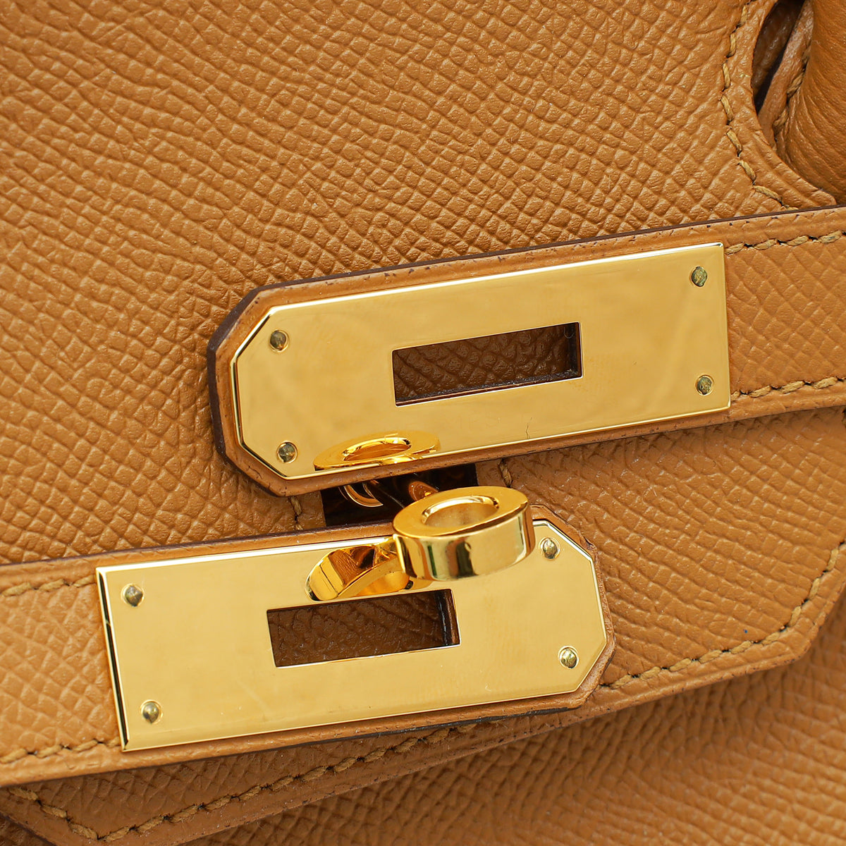 Hermes Caramel Retourne Birkin 30 Bag