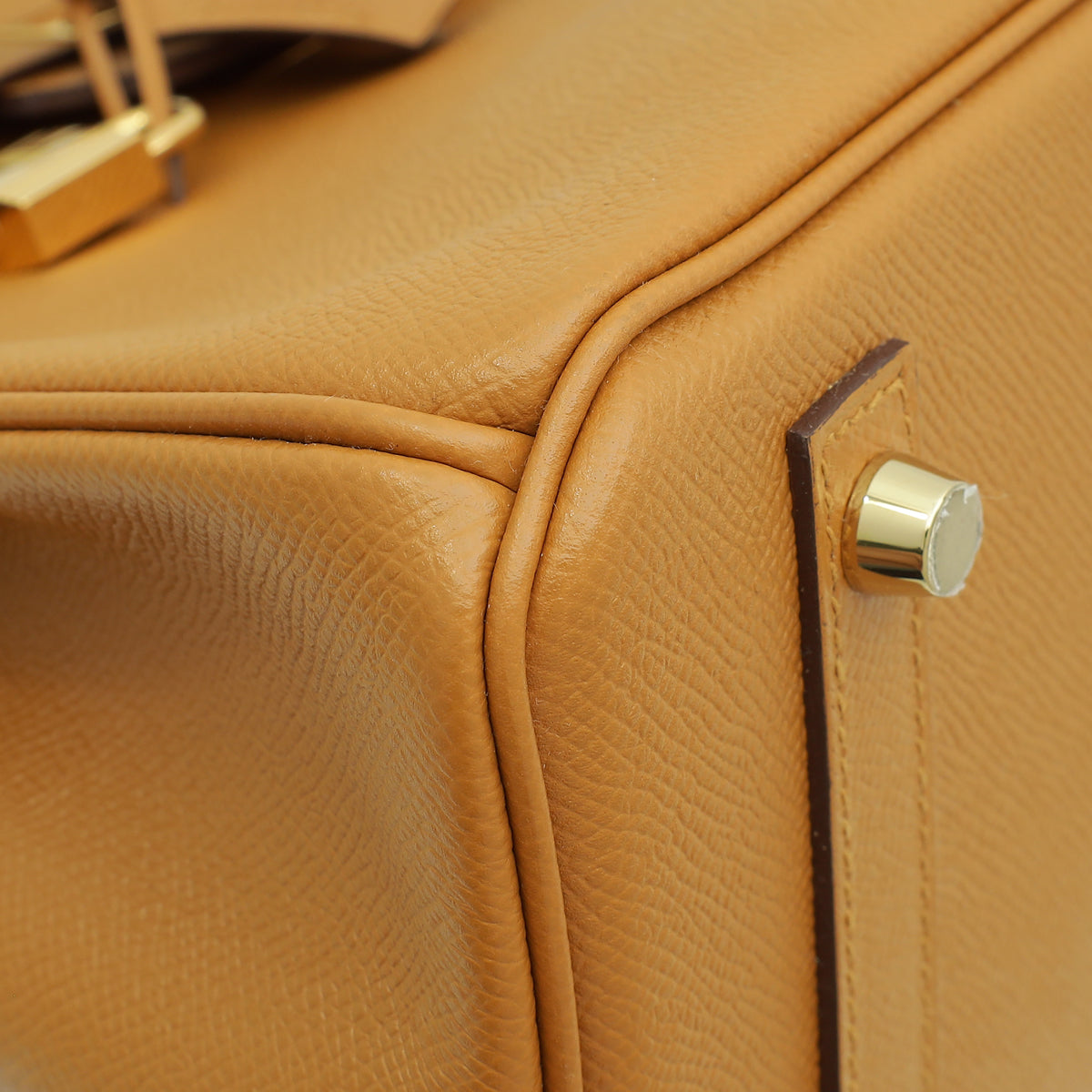 Hermes Caramel Retourne Birkin 30 Bag