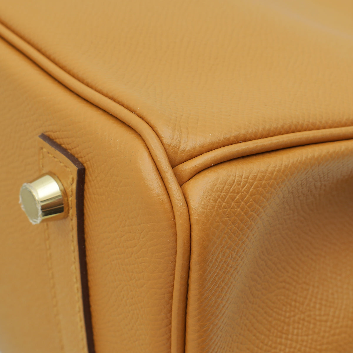 Hermes Caramel Retourne Birkin 30 Bag