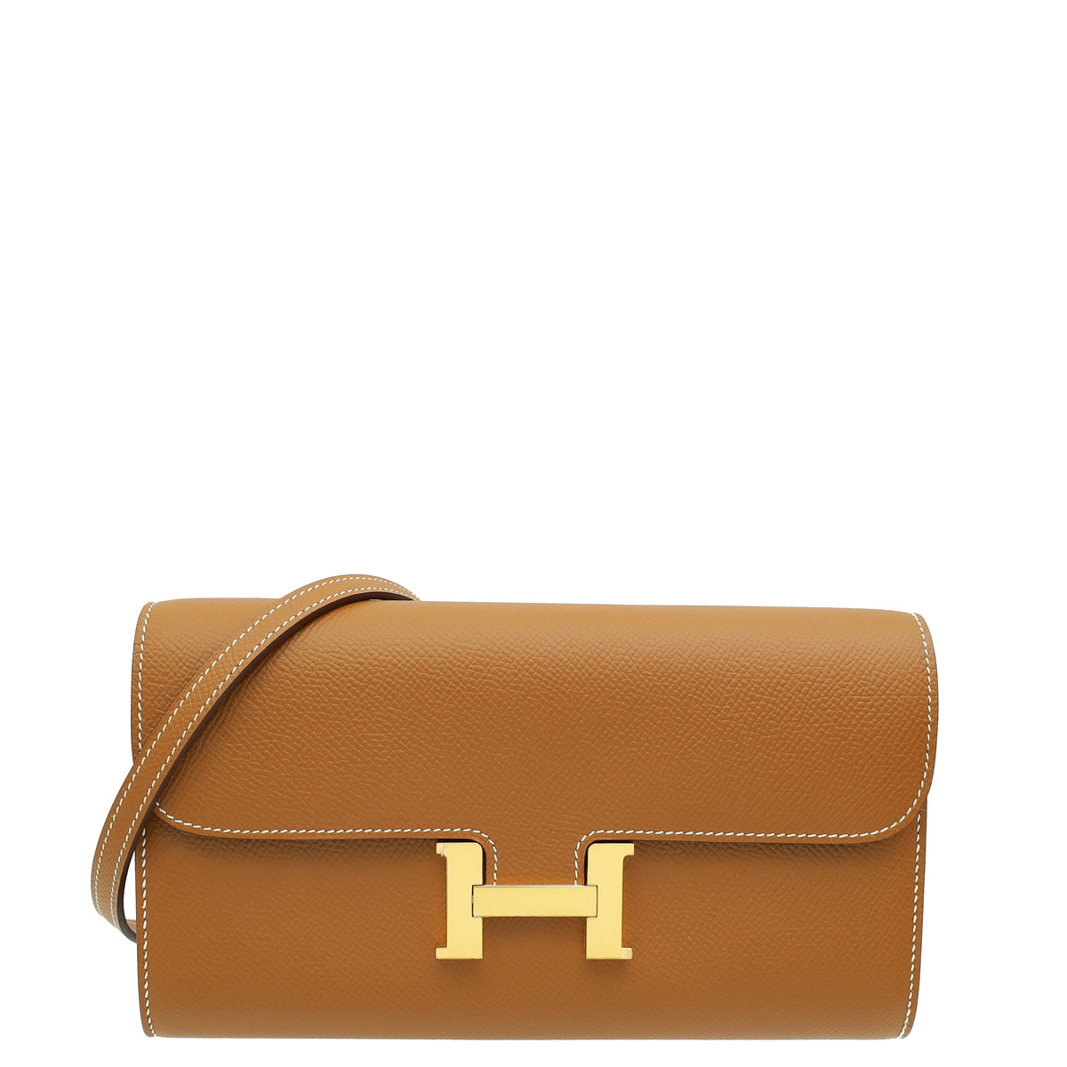 Hermes Gold Constance To Go Wallet