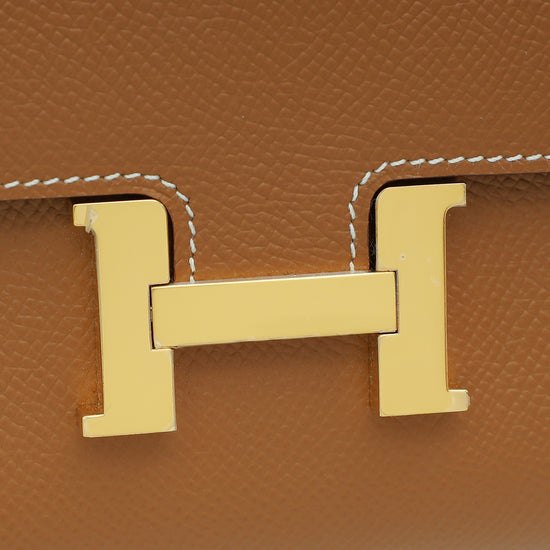 Hermes Gold Constance To Go Wallet