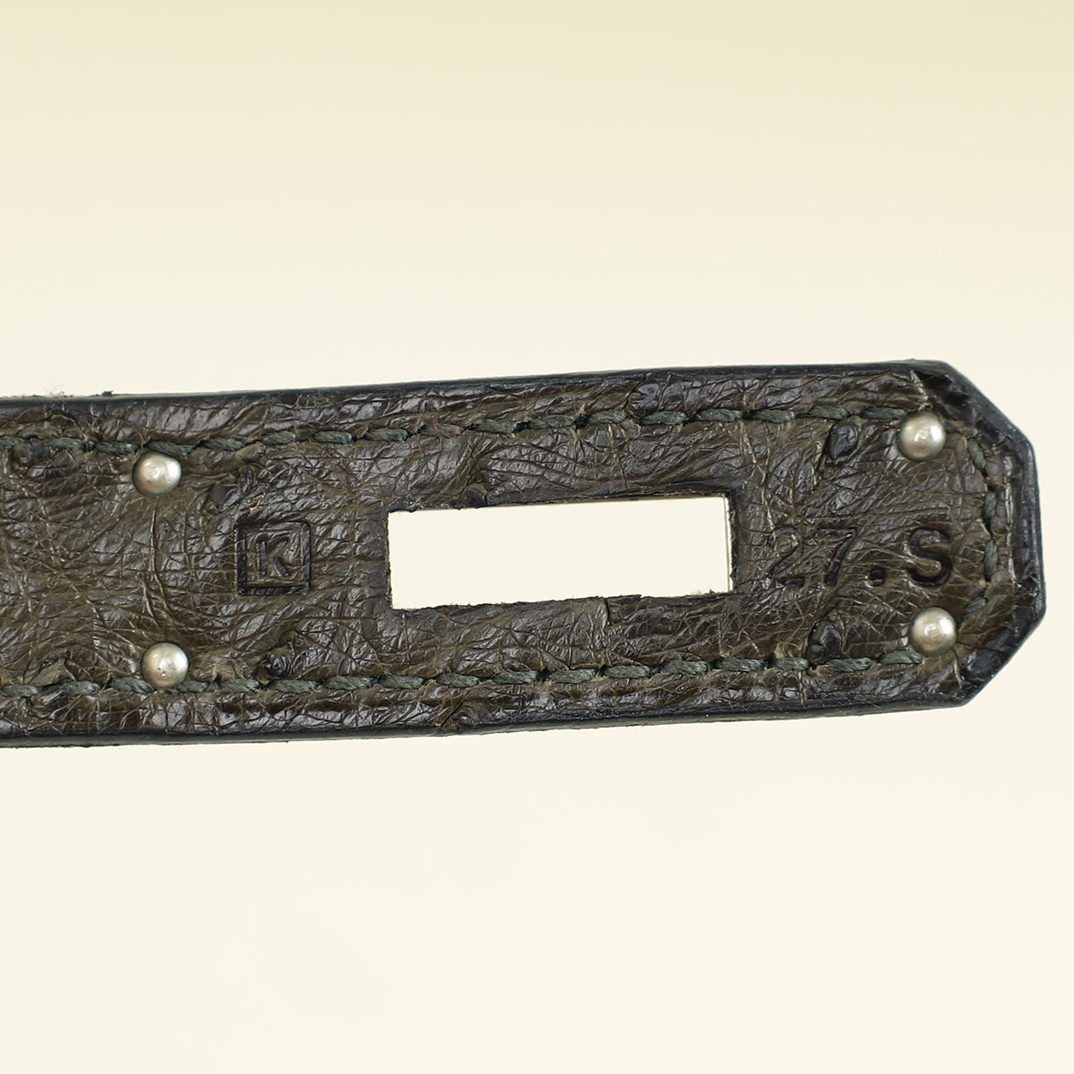 Hermes Vert Olive Ostrich Birkin 30 Bag