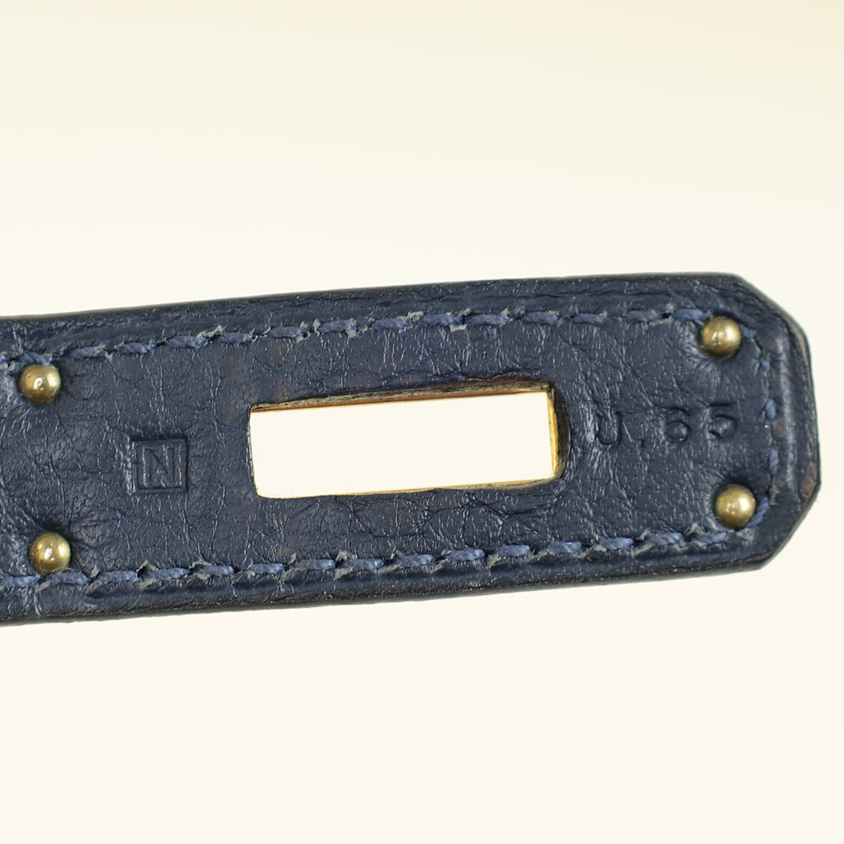 Hermes Bleu de Prusse Retourne Birkin 35 Bag