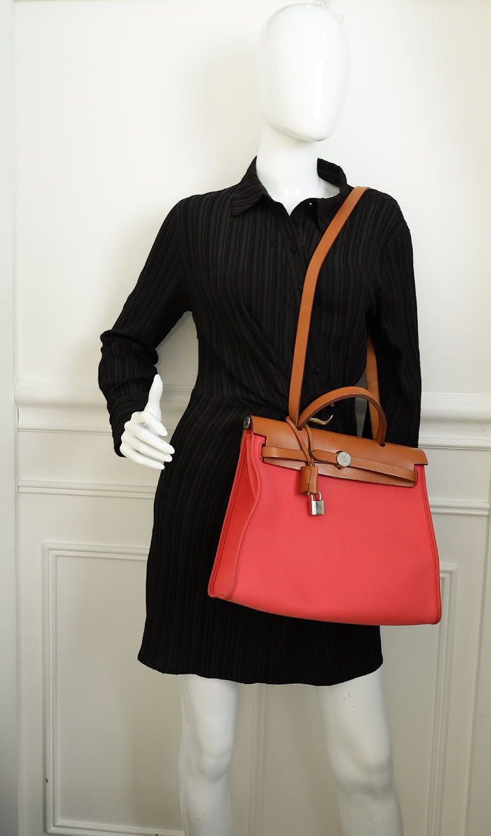 Hermes Bicolor Sellier Herbag Zip 31 PM Bag