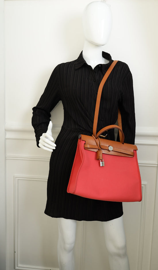 Hermes Bicolor Sellier Herbag Zip 31 PM Bag