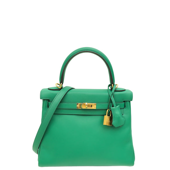 Hermes Vert Vertigo Retourne Kelly 25 Bag