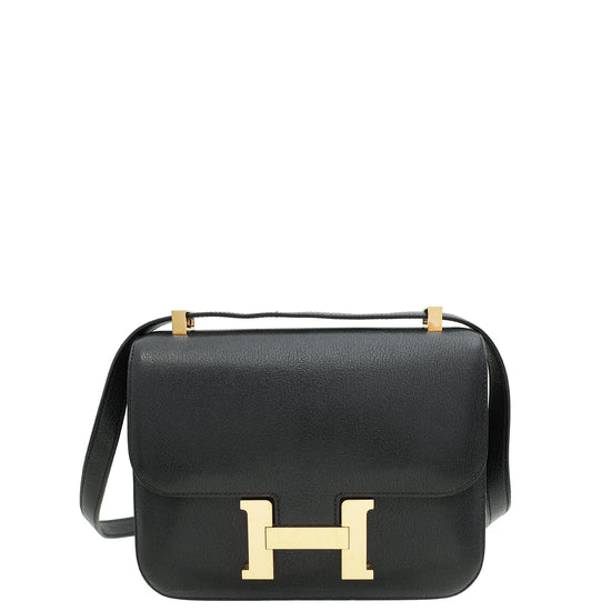 Hermes Noir Re-Edition Constance 24 Chevre Chamkila Bag