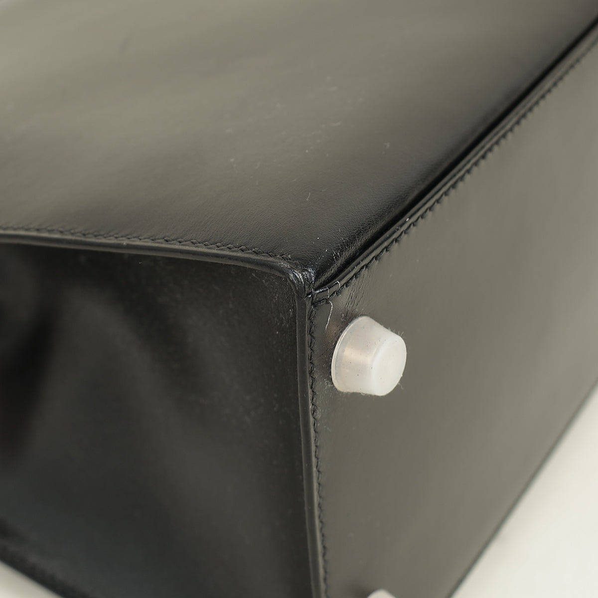 Hermes Noir Vintage Sellier Kelly 28 Bag