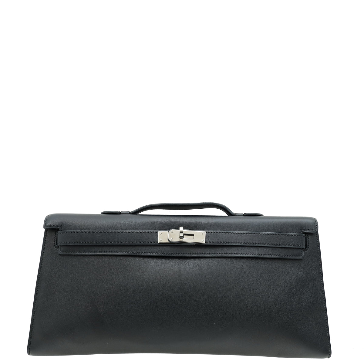 Hermes Noir Kelly Longue Pochette-Hermes-THE CLOSET