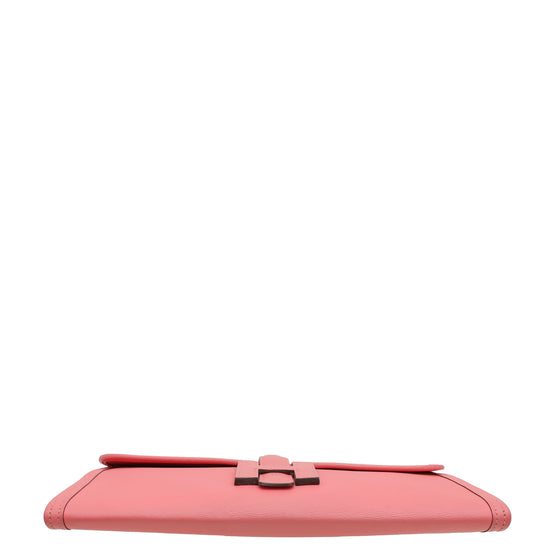 Hermes Rose Azalee Jige Elan 29 Clutch