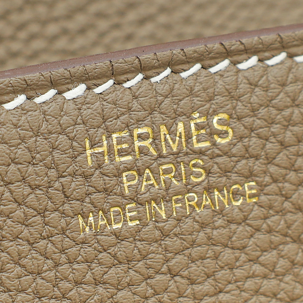 Hermes Etoupe Retourne Birkin 35 Bag