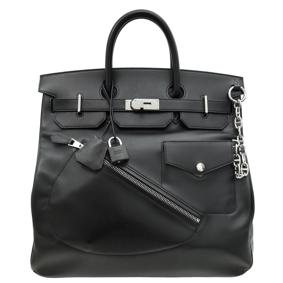 Hermes Noir Rock Hac Birkin 40 Bag-Hermes-THE CLOSET