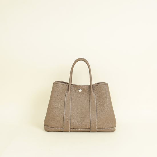Hermes Etoupe Garden Party 30 TPM Negonda Bag