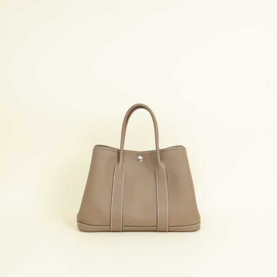 Hermes Etoupe Garden Party 30 TPM Negonda Bag